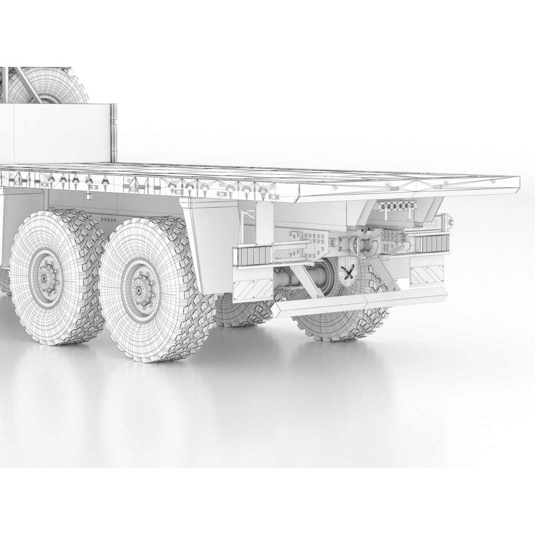 MAN HX61 6x6 Military Truck 3D Model – High Poly Game Asset, FBX - View 20