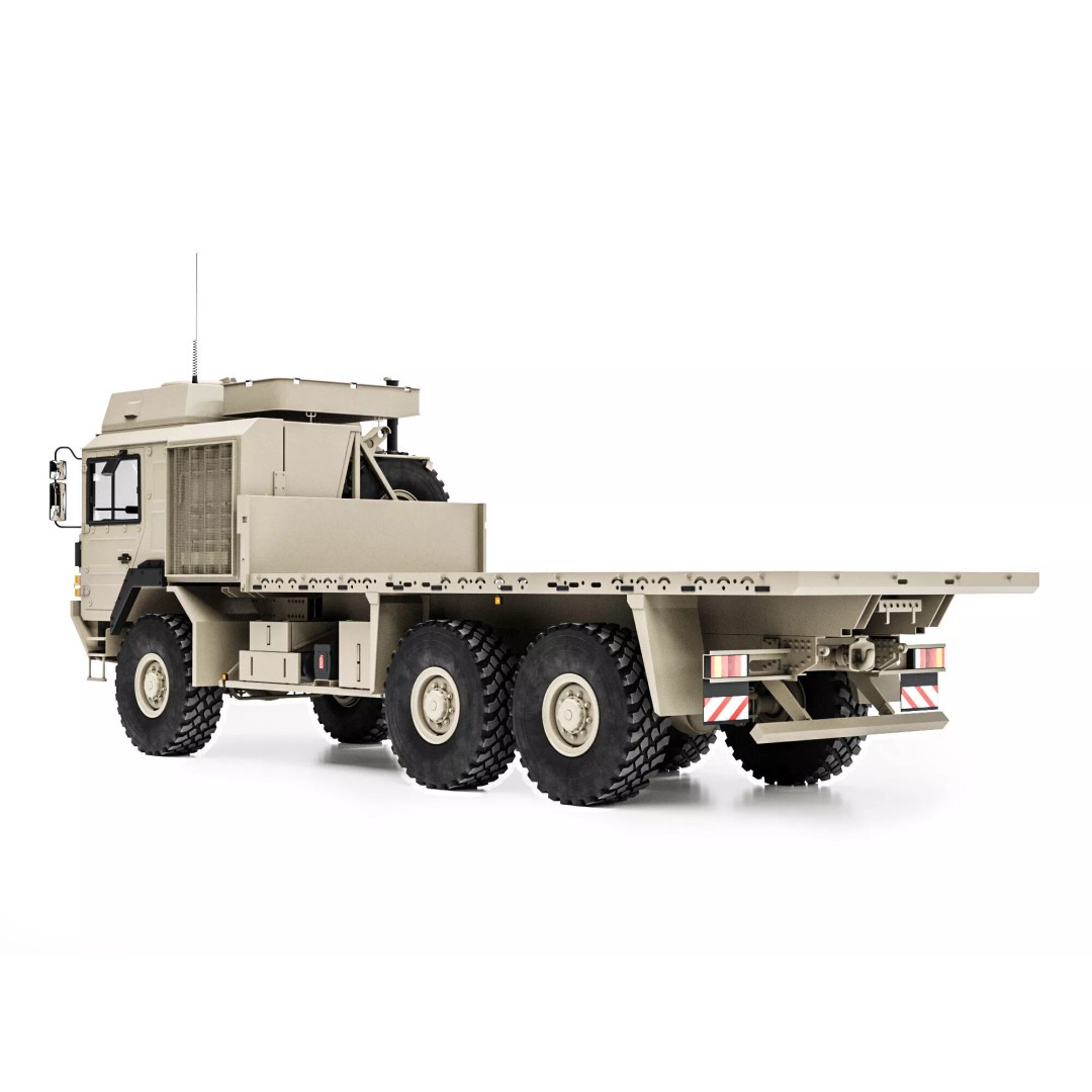 MAN HX61 6x6 Military Truck 3D Model – High Poly Game Asset, FBX - View 5