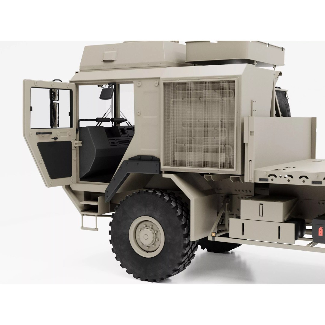 MAN HX61 6x6 Military Truck 3D Model – High Poly Game Asset, FBX - View 7