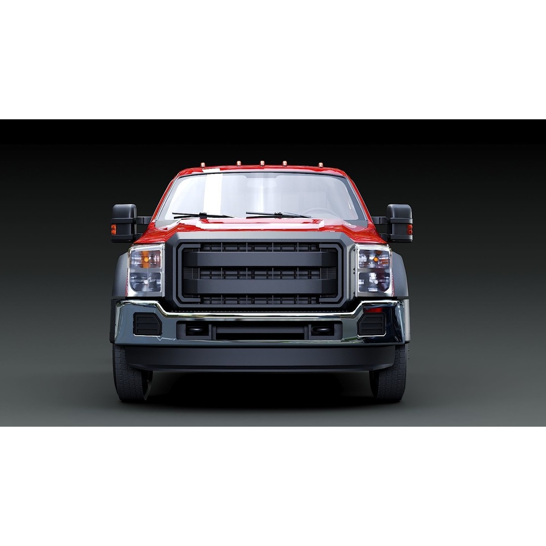 Crew Cabin Truck 3D Model – Low Poly Game Asset, PBR Textures, FBX - View 13