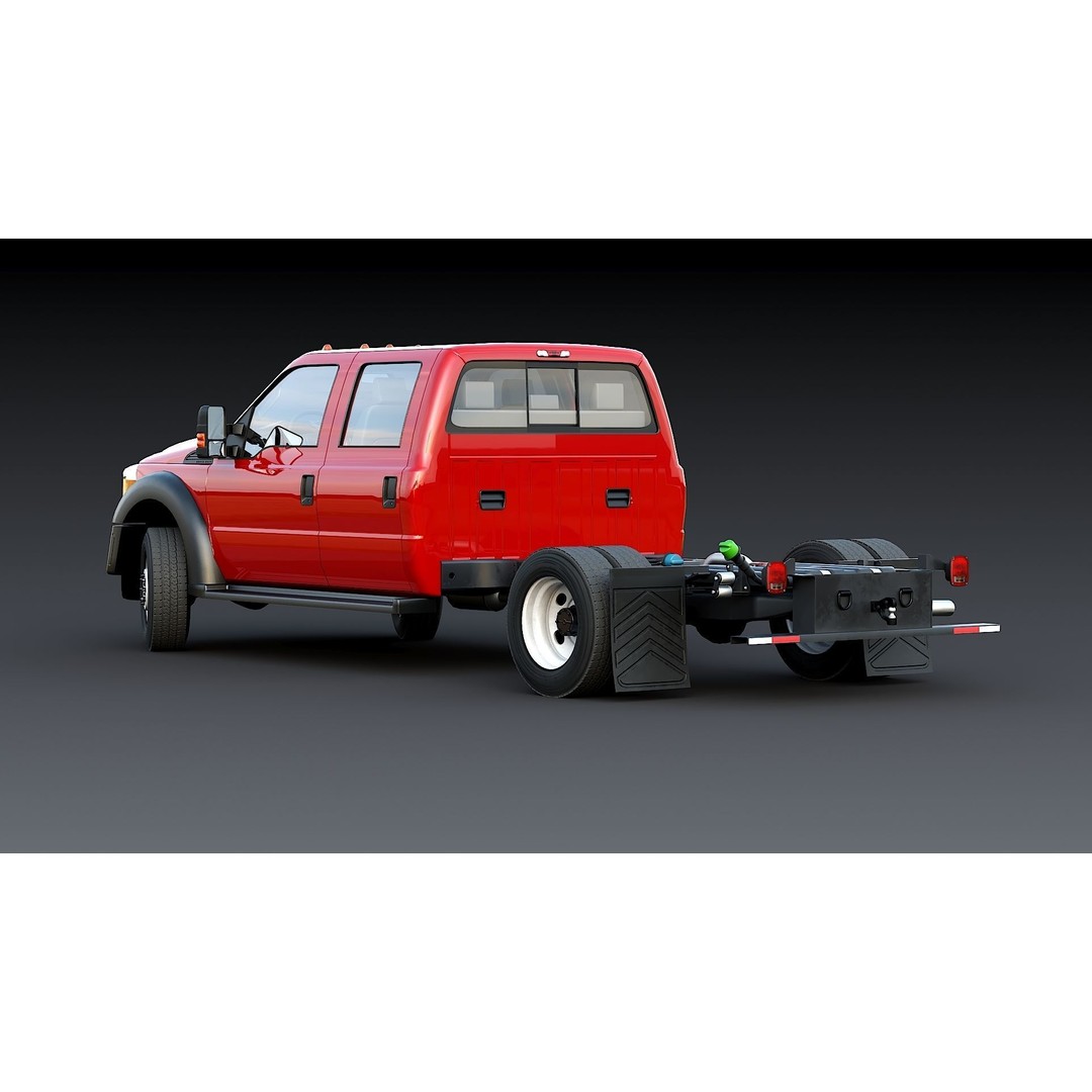 Crew Cabin Truck 3D Model – Low Poly Game Asset, PBR Textures, FBX - View 19