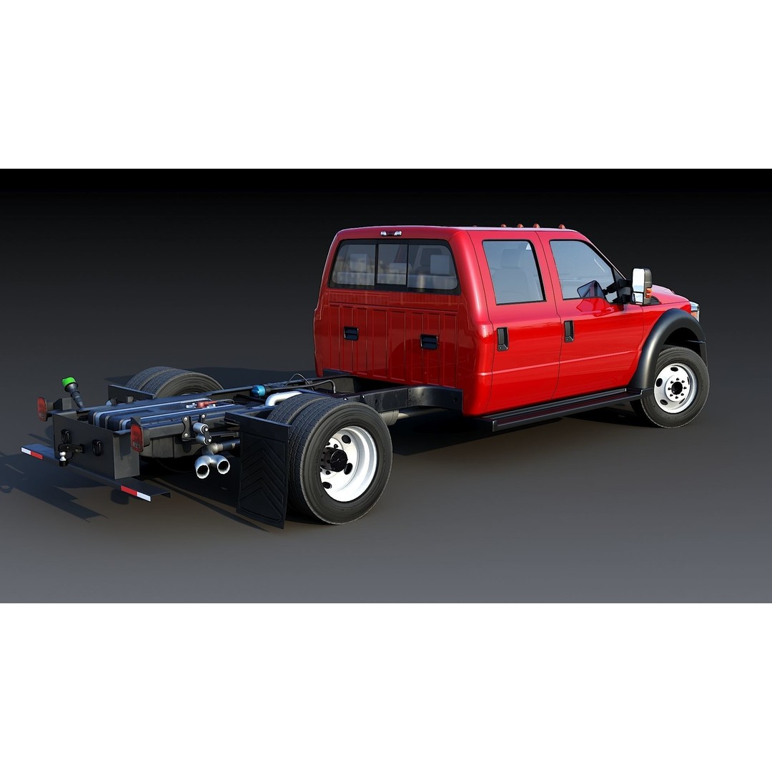 Crew Cabin Truck 3D Model – Low Poly Game Asset, PBR Textures, FBX - View 21
