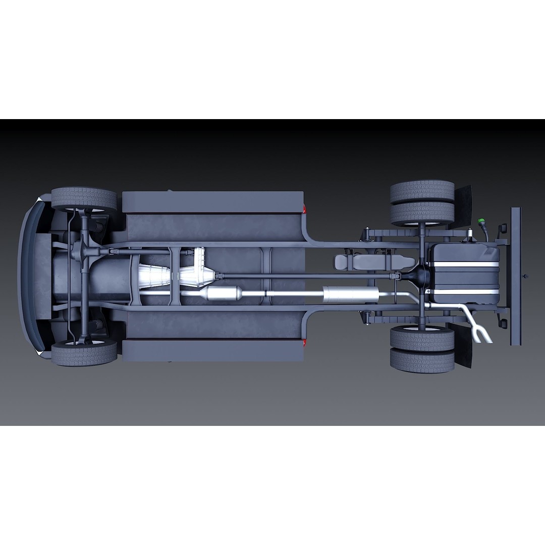 Crew Cabin Truck 3D Model – Low Poly Game Asset, PBR Textures, FBX - View 22