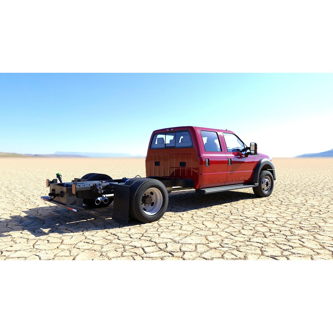 Crew Cabin Truck 3D Model – Low Poly Game Asset, PBR Textures, FBX - View 26