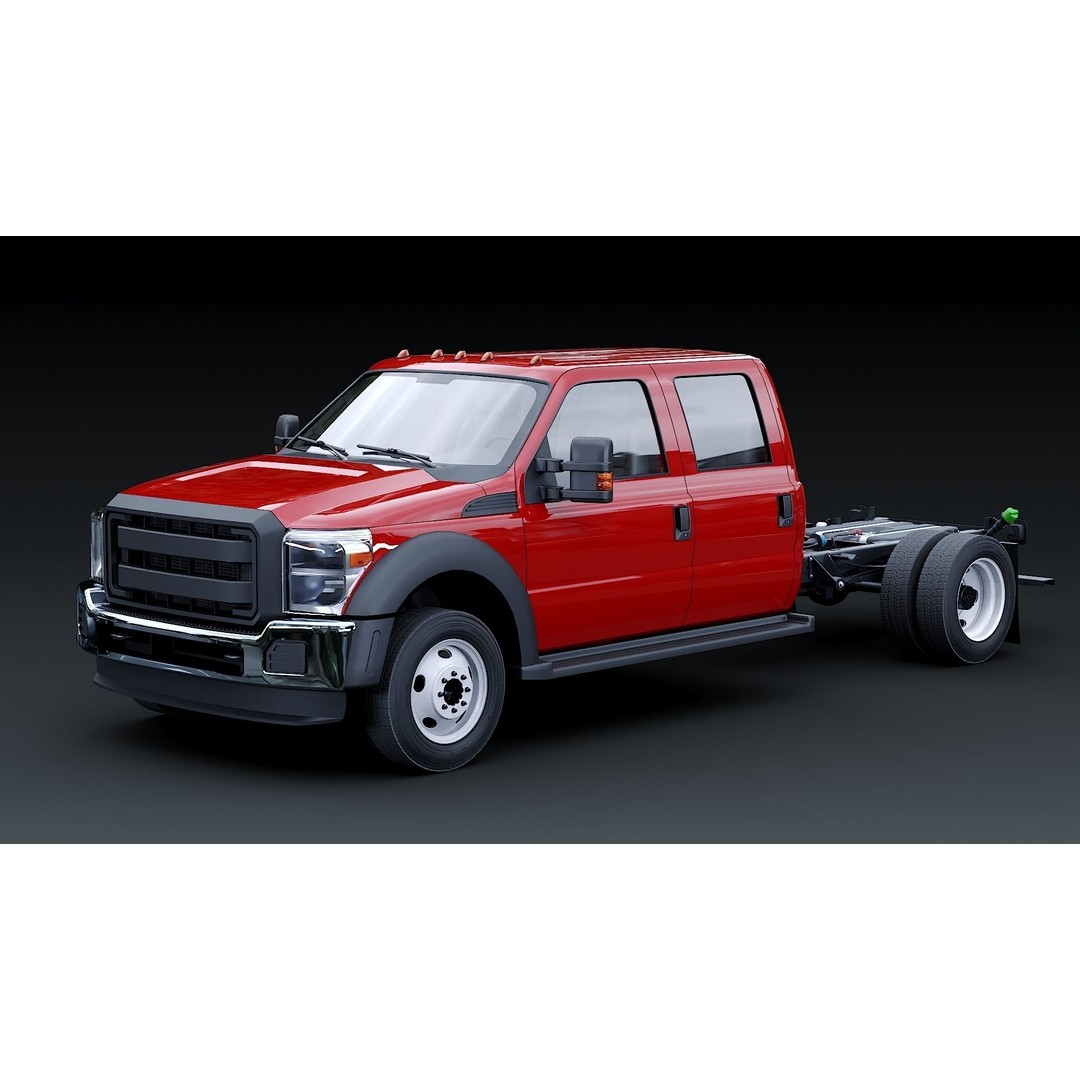 Crew Cabin Truck 3D Model – Low Poly Game Asset, PBR Textures, FBX - View 37
