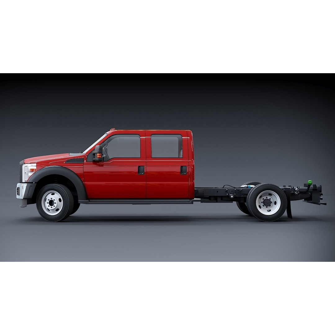 Crew Cabin Truck 3D Model – Low Poly Game Asset, PBR Textures, FBX - View 4