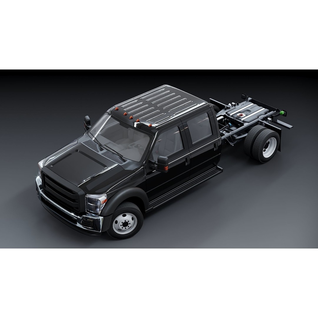 Crew Cabin Truck 3D Model – Low Poly Game Asset, PBR Textures, FBX - View 40
