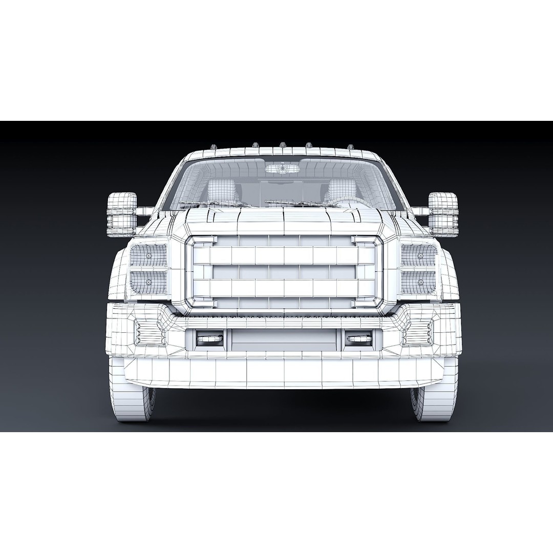 Crew Cabin Truck 3D Model – Low Poly Game Asset, PBR Textures, FBX - View 50
