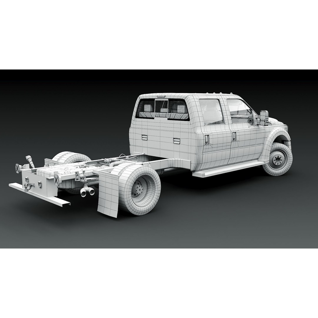 Crew Cabin Truck 3D Model – Low Poly Game Asset, PBR Textures, FBX - View 54