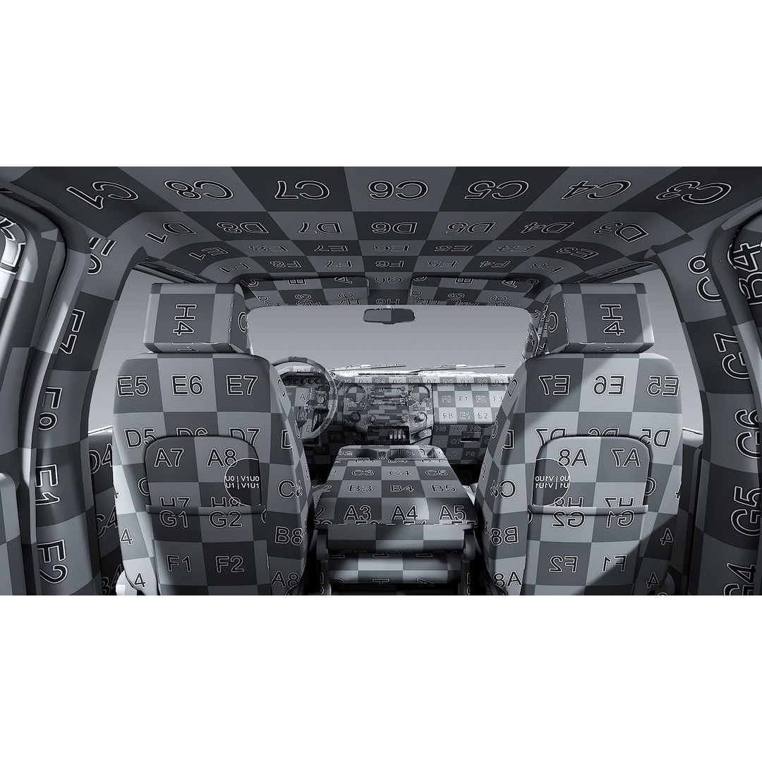 Crew Cabin Truck 3D Model – Low Poly Game Asset, PBR Textures, FBX - View 58