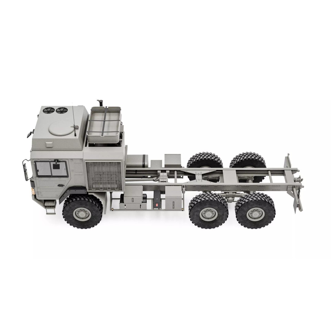 MAN HX61 6x6 Military Truck Chassis 3D Model – High Poly Game Asset, FBX, OBJ - View 12