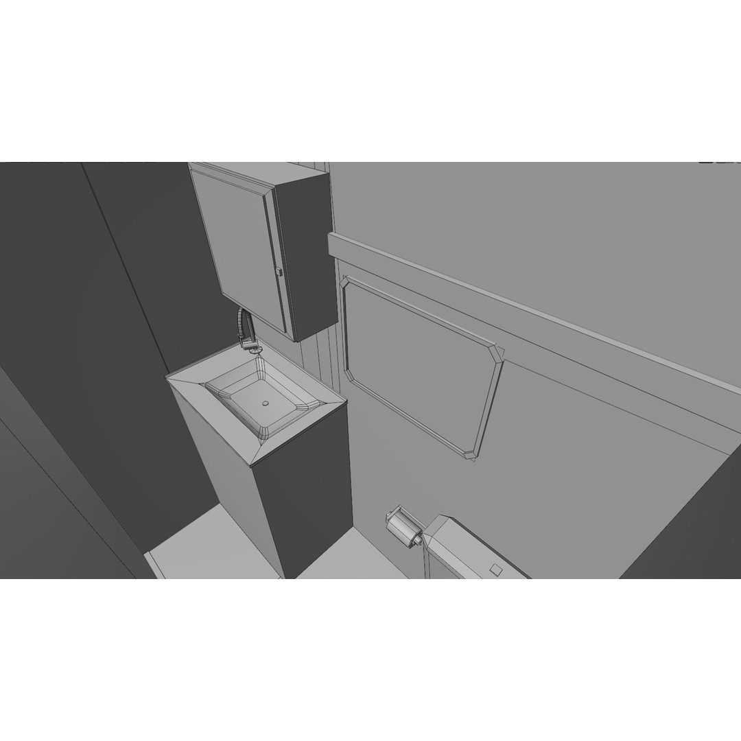 Karmann Ghia Kc 3D Model – Low Poly Game-Ready Caravan Interior