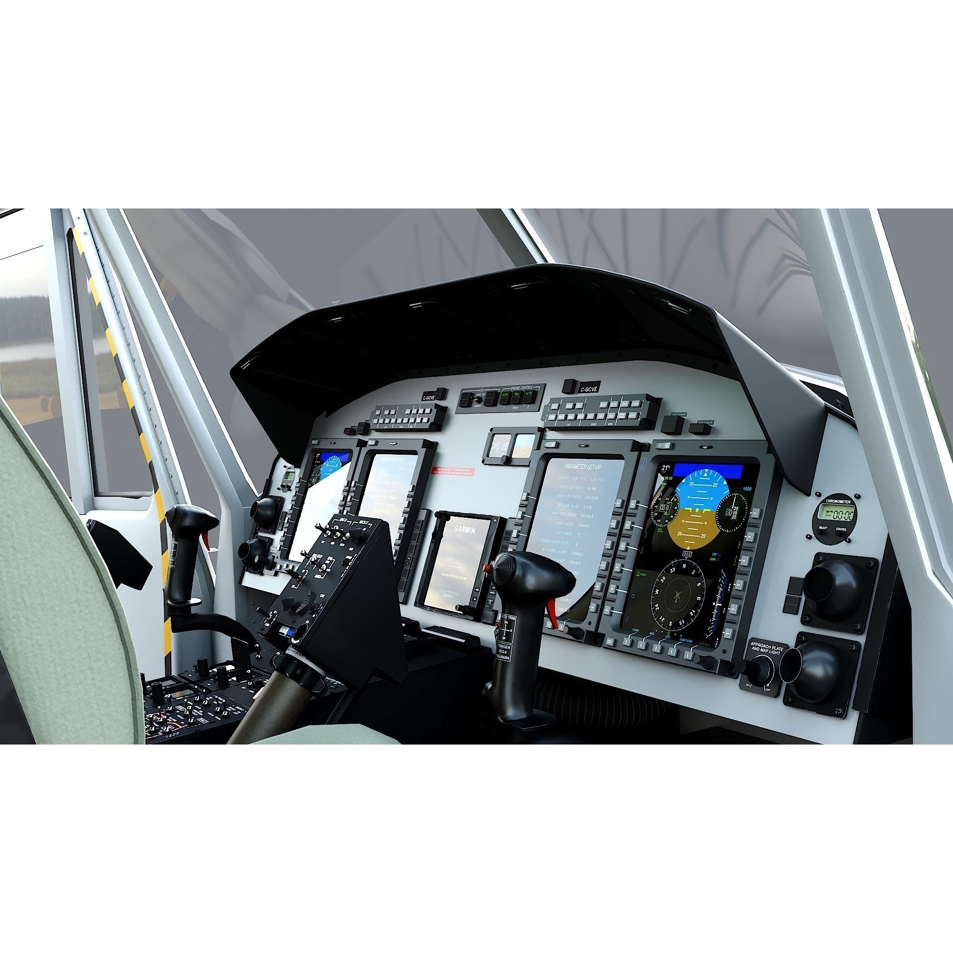 Bell 412 LAFD - Low-Poly Game-Ready 3D Model - View 14