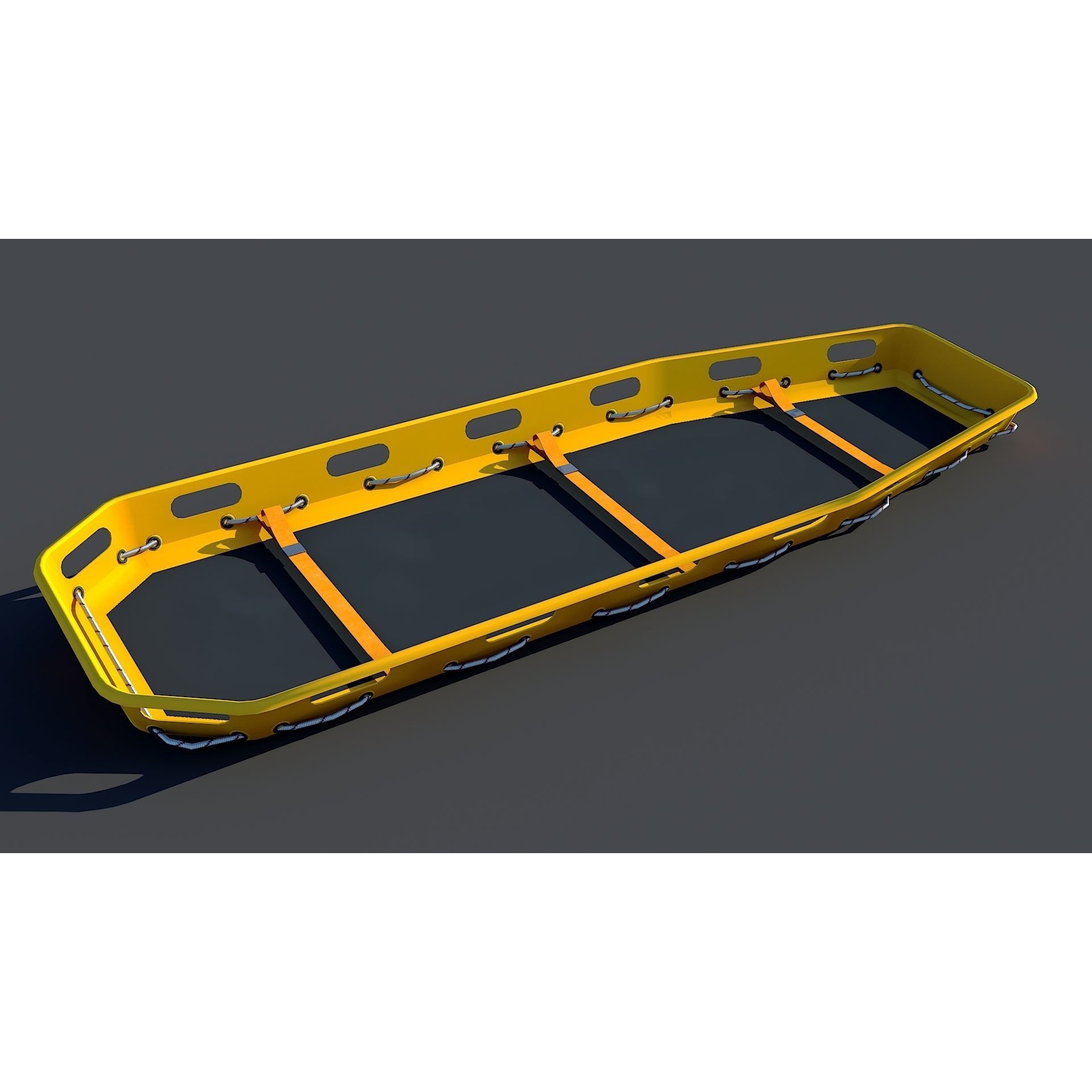 Bell 412 LAFD - Low-Poly Game-Ready 3D Model - View 30