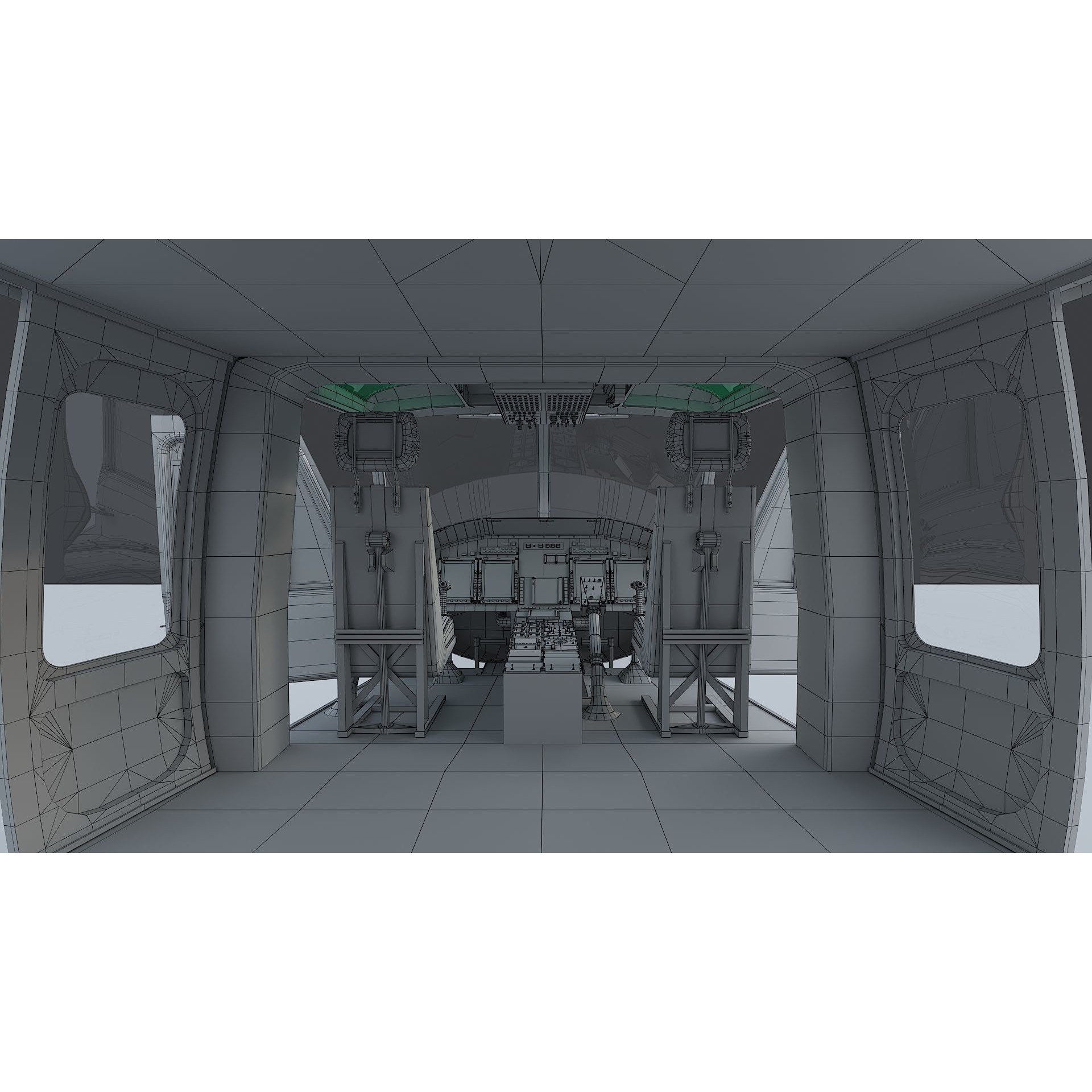 Bell 412 LAFD - Low-Poly Game-Ready 3D Model - View 34