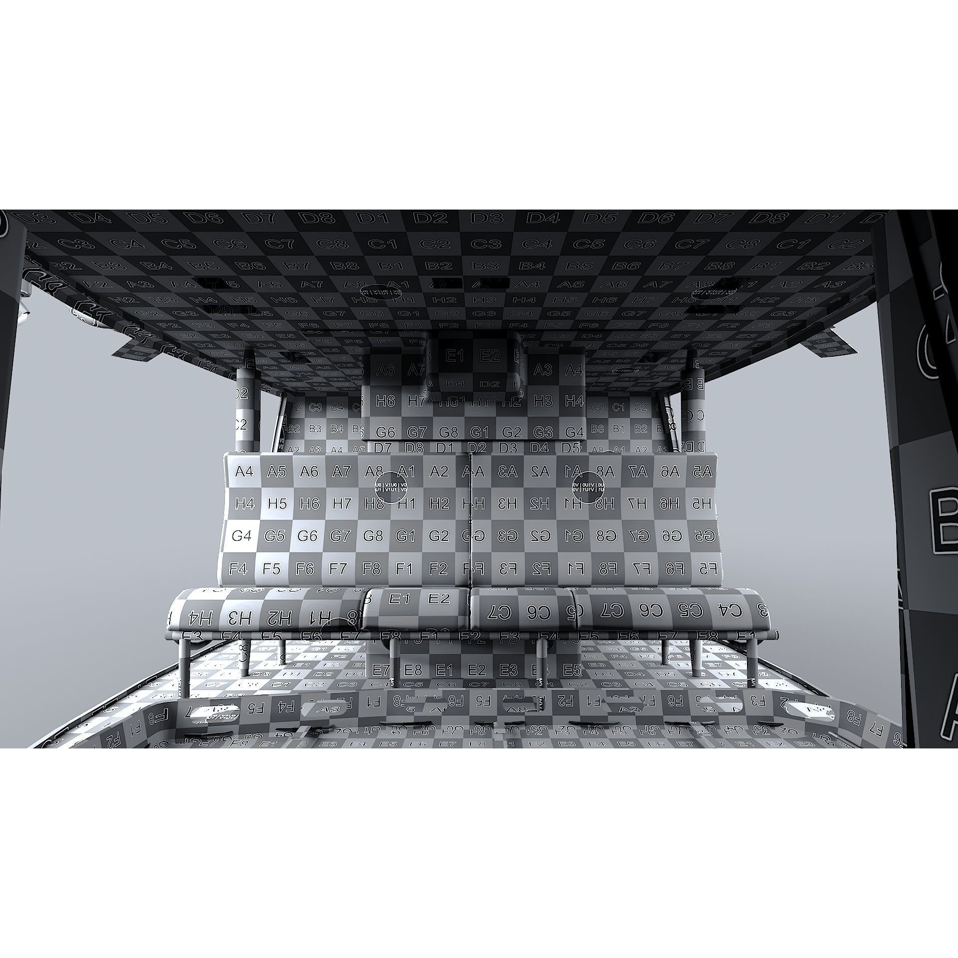 Bell 412 LAFD - Low-Poly Game-Ready 3D Model - View 44