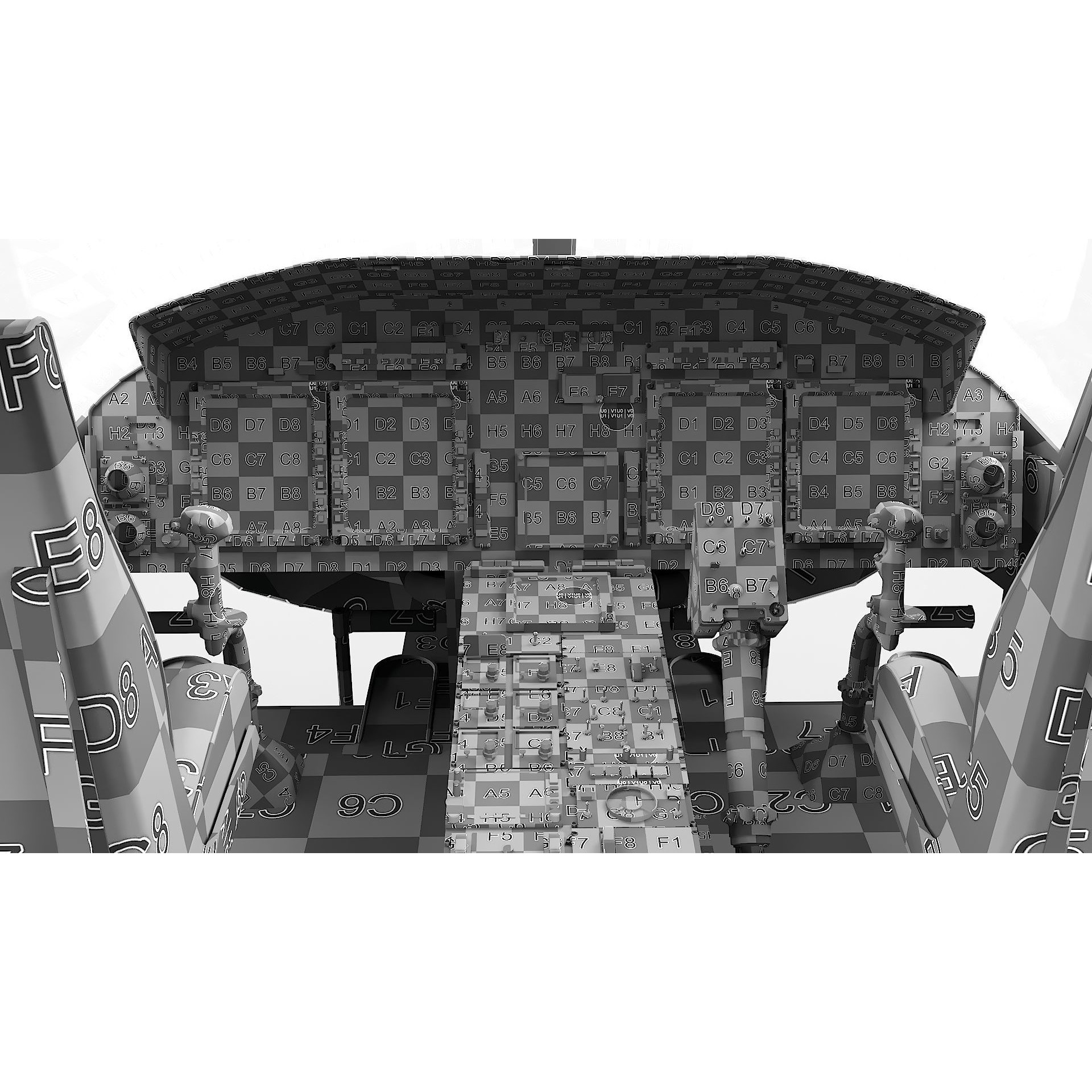 Bell 412 LAFD - Low-Poly Game-Ready 3D Model - View 46