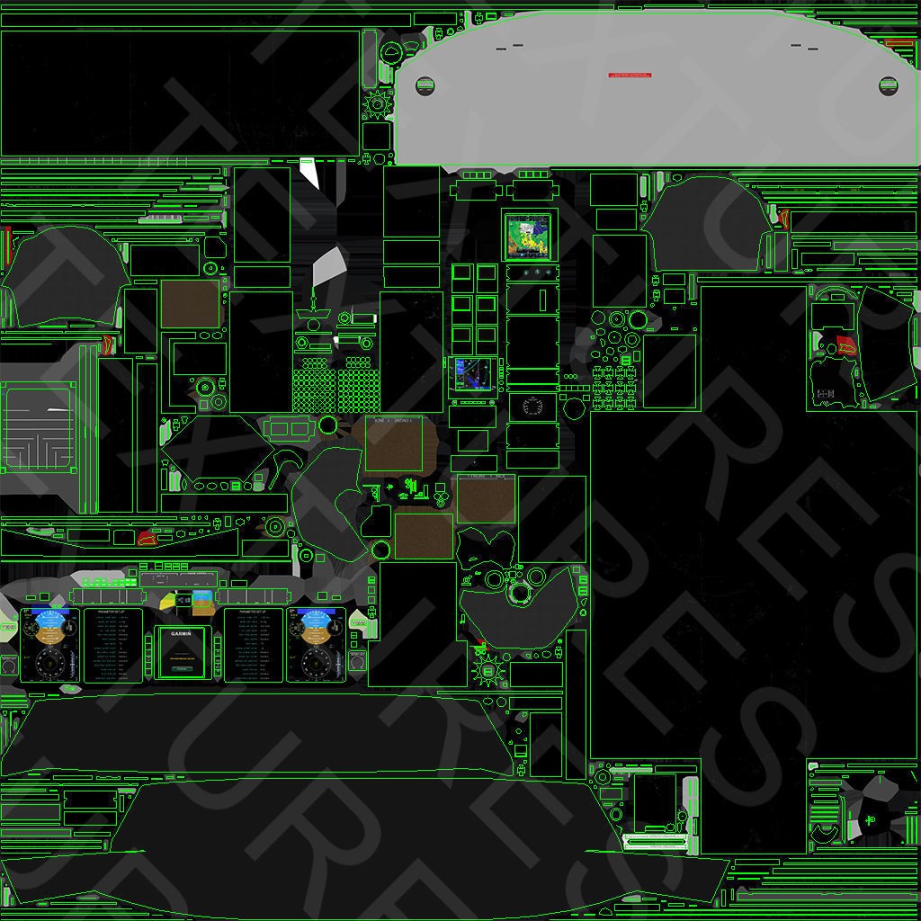 Bell 412 LAFD - Low-Poly Game-Ready 3D Model - View 48