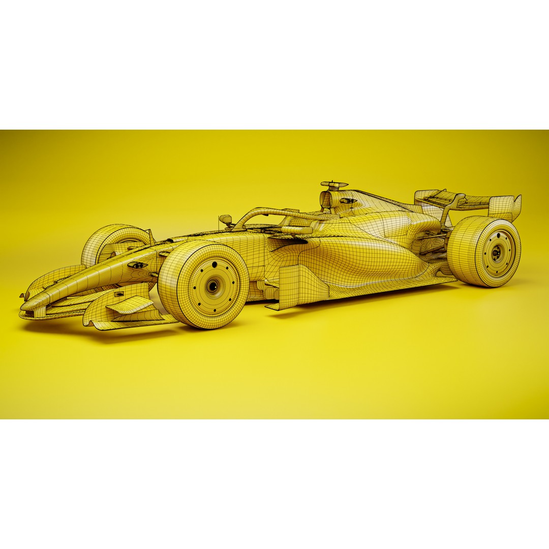 F1 2026 Car Concept 3D Model – High Poly PBR Asset, FBX, OBJ - View 10