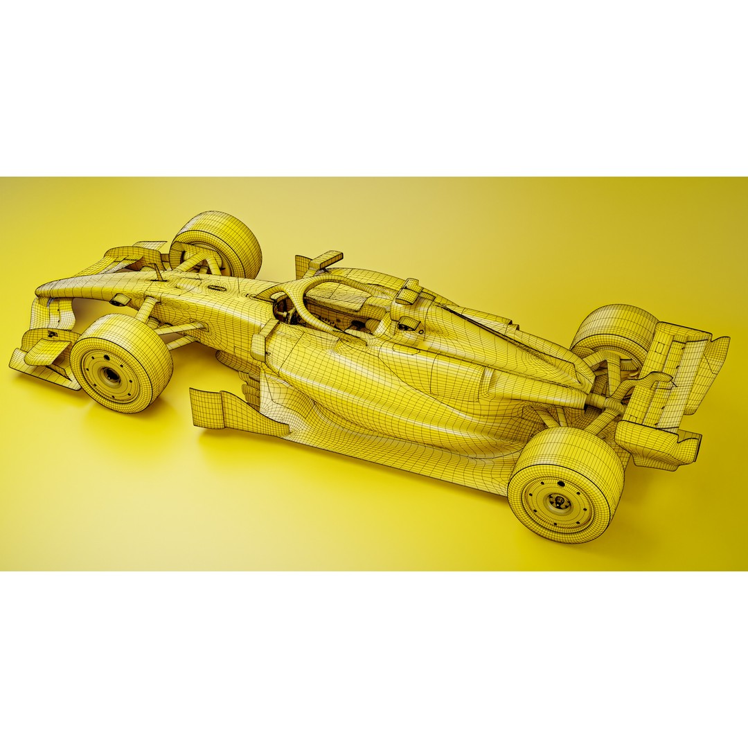 F1 2026 Car Concept 3D Model – High Poly PBR Asset, FBX, OBJ - View 9