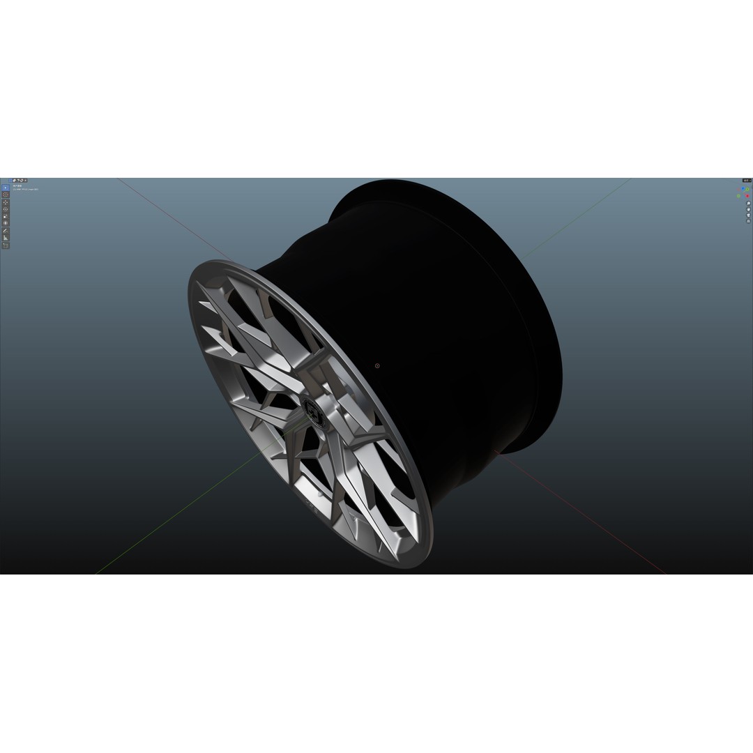 HRE FF10 3D Model – Low Poly Vehicle Wheel, FBX, OBJ, Blender - View 15