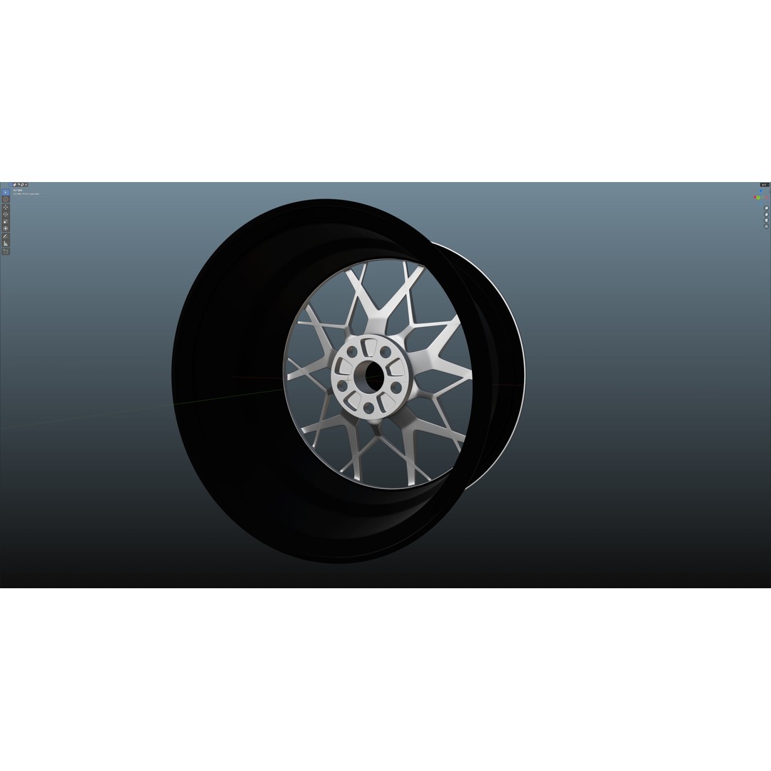 HRE FF10 3D Model – Low Poly Vehicle Wheel, FBX, OBJ, Blender - View 16