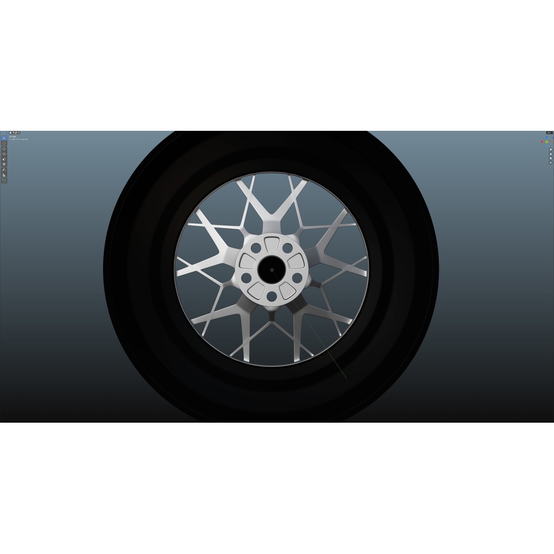 HRE FF10 3D Model – Low Poly Vehicle Wheel, FBX, OBJ, Blender - View 17