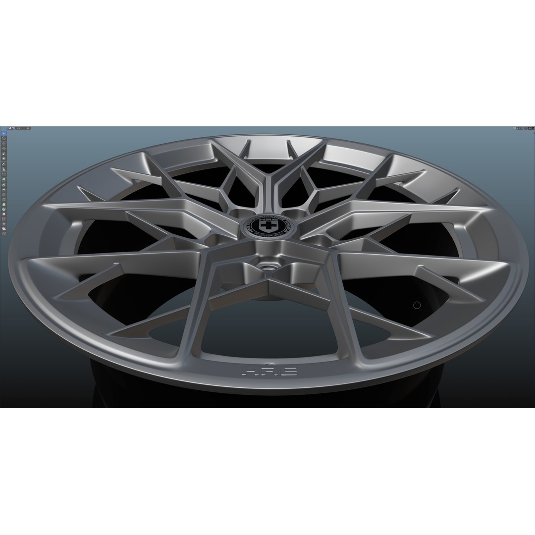 HRE FF10 3D Model – Low Poly Vehicle Wheel, FBX, OBJ, Blender - View 18