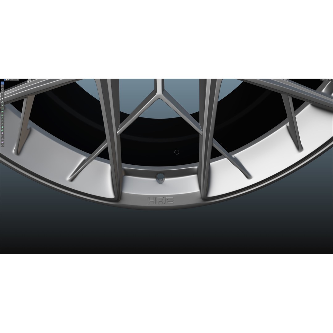 HRE FF10 3D Model – Low Poly Vehicle Wheel, FBX, OBJ, Blender - View 21