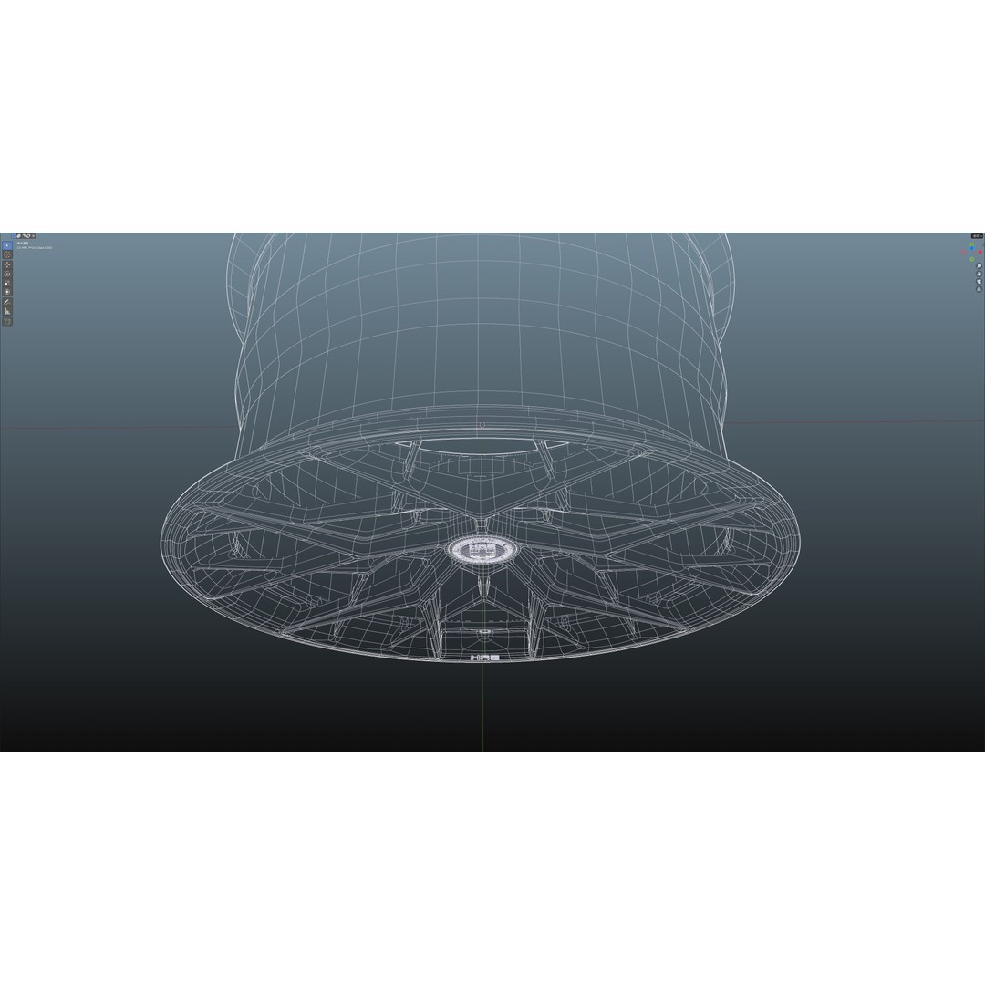 HRE FF10 3D Model – Low Poly Vehicle Wheel, FBX, OBJ, Blender - View 24