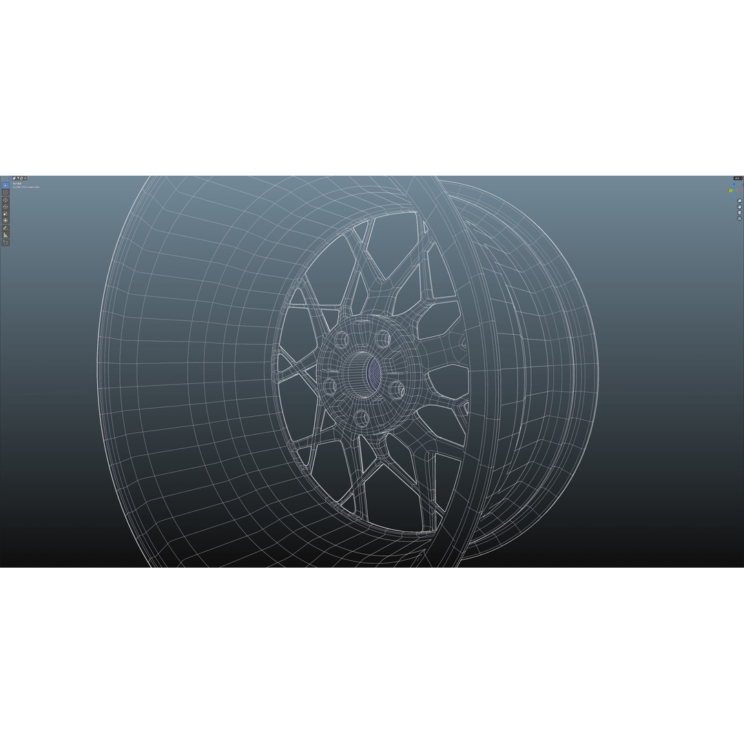 HRE FF10 3D Model – Low Poly Vehicle Wheel, FBX, OBJ, Blender - View 26