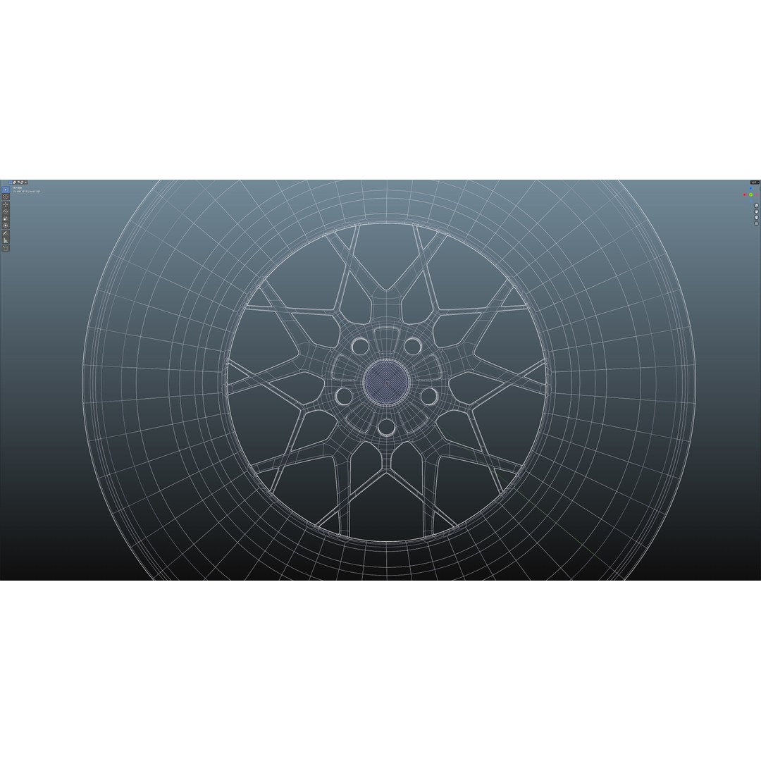 HRE FF10 3D Model – Low Poly Vehicle Wheel, FBX, OBJ, Blender - View 27