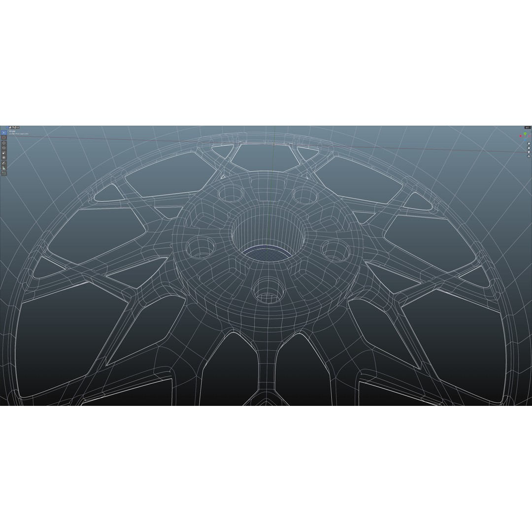 HRE FF10 3D Model – Low Poly Vehicle Wheel, FBX, OBJ, Blender - View 28