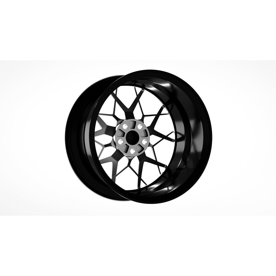 HRE FF10 3D Model – Low Poly Vehicle Wheel, FBX, OBJ, Blender - View 6