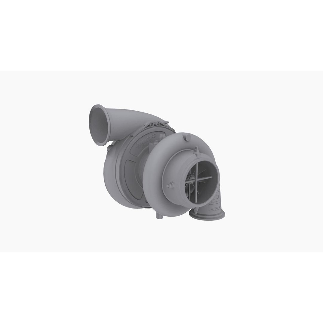 Harts X275 3D Model – Low Poly Turbocharger with PBR Textures - View 11