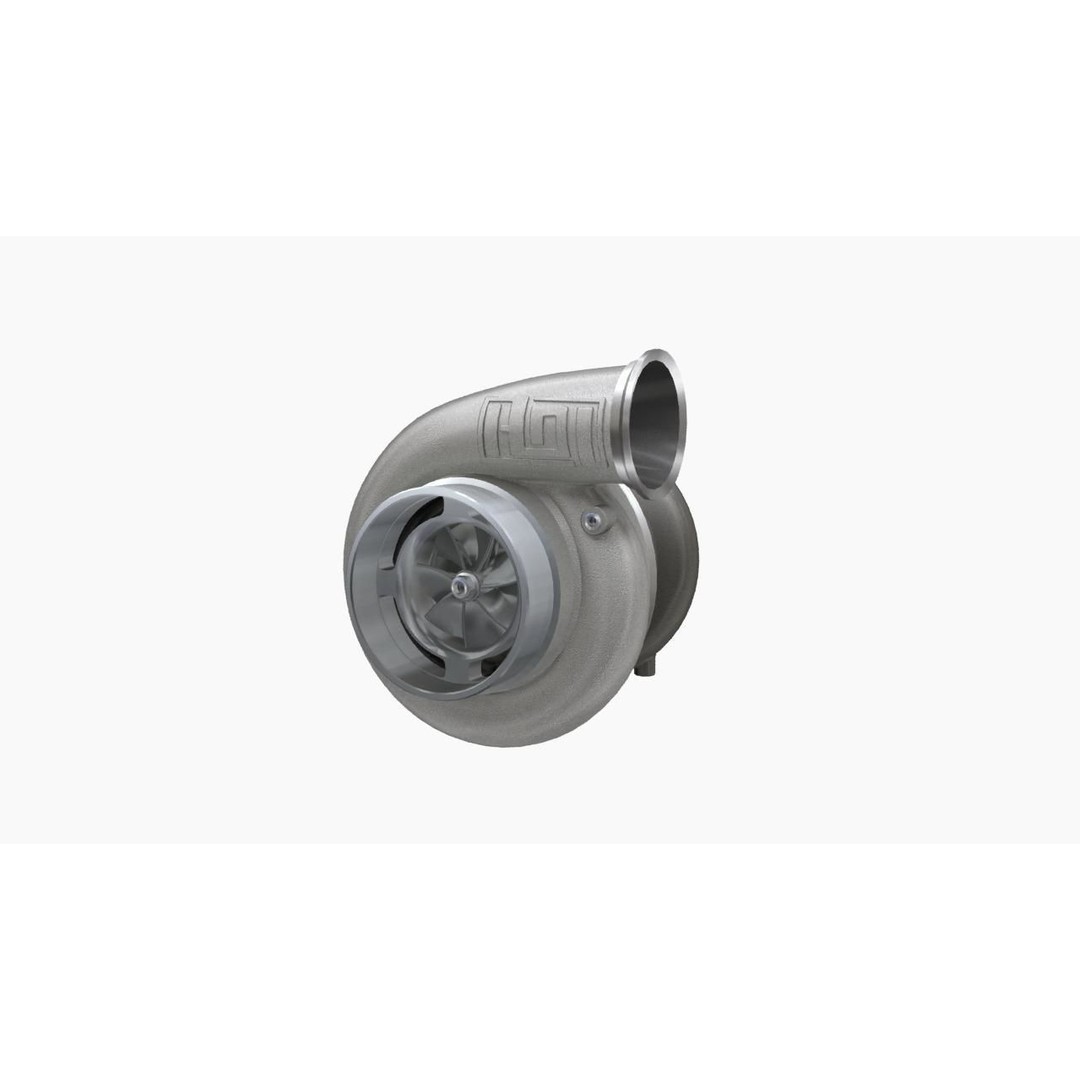 Harts X275 3D Model – Low Poly Turbocharger with PBR Textures - View 4