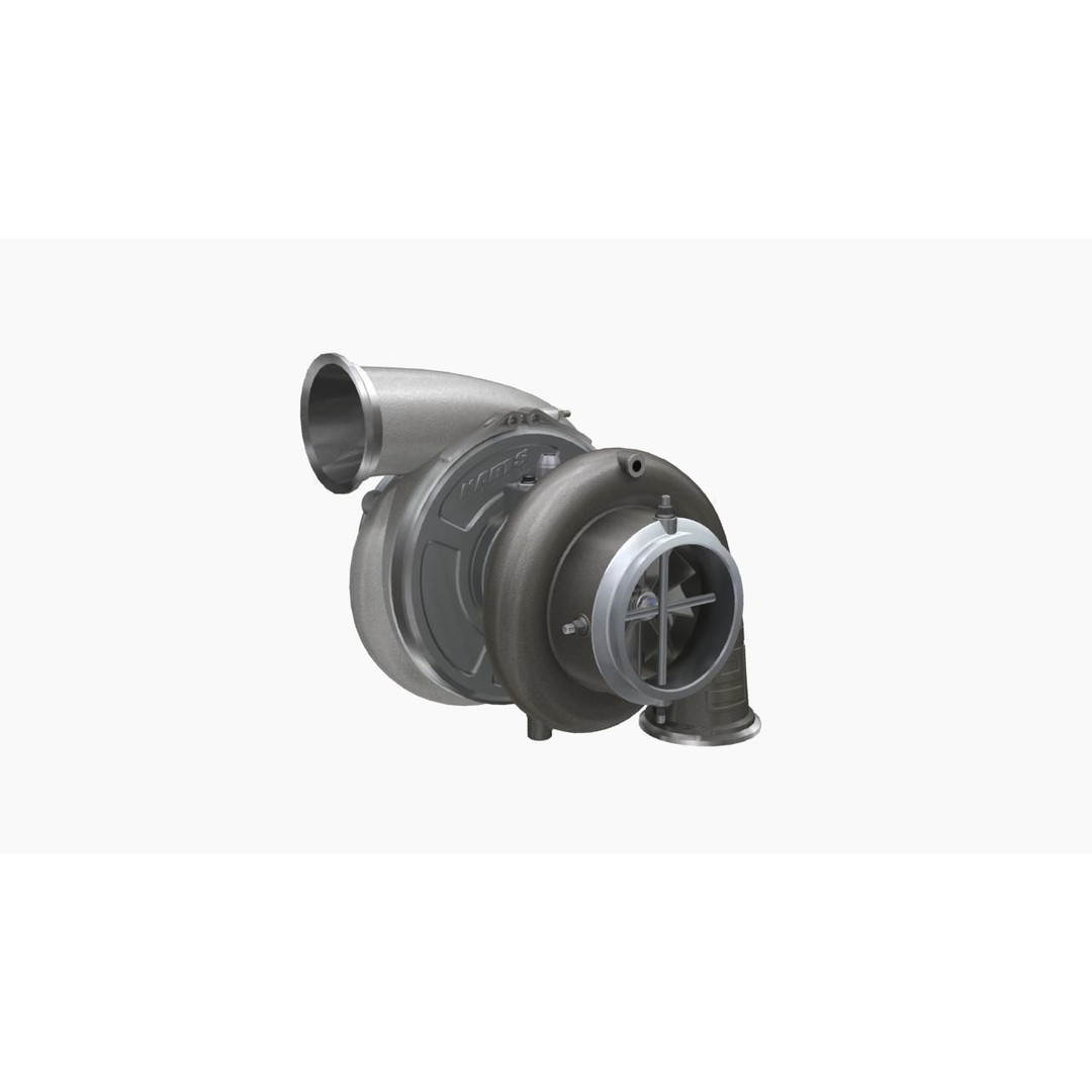 Harts X275 3D Model – Low Poly Turbocharger with PBR Textures - View 5