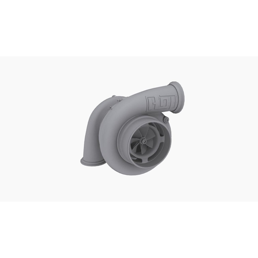 Harts X275 3D Model – Low Poly Turbocharger with PBR Textures - View 8
