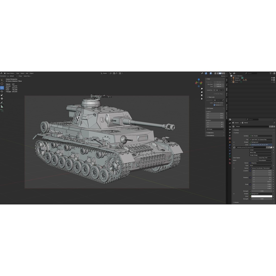 Panzer IV 3D Model – Low Poly Military Vehicle, Game Ready FBX - View 12