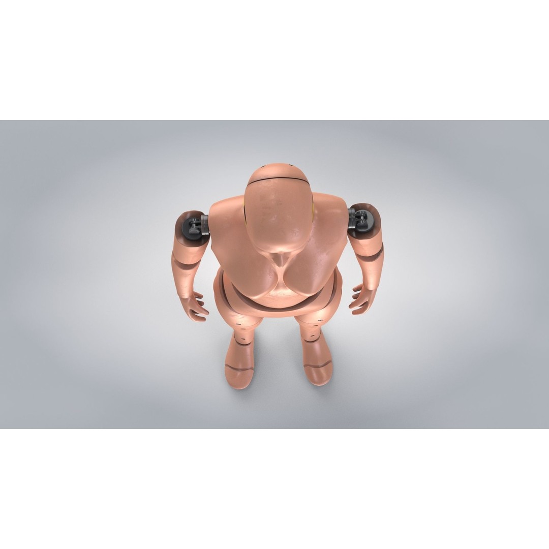 Female Crash Test Dummy 3D Model – Low Poly PBR Asset, FBX - View 13