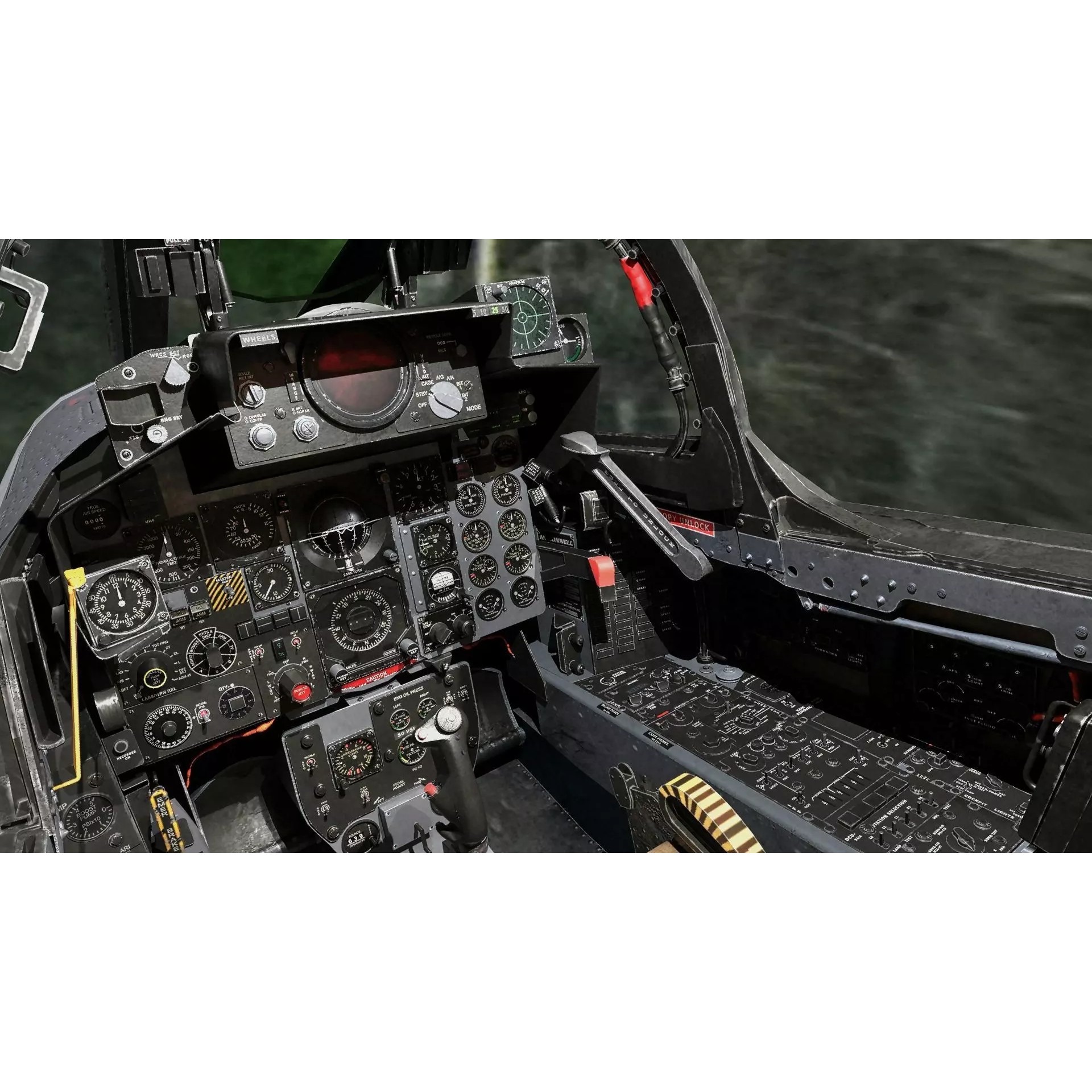 F4 Phantom 2 - Low-Poly Game-Ready 3D Model - View 22