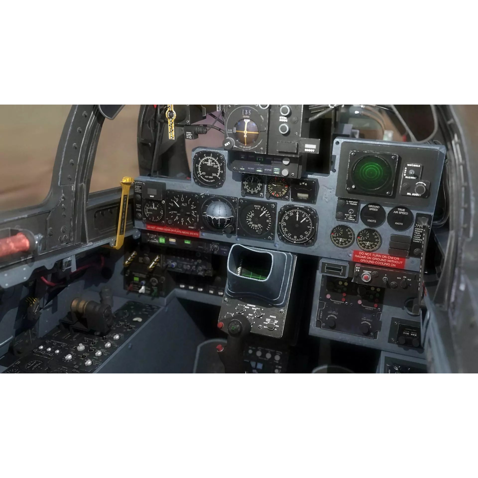F4 Phantom 2 - Low-Poly Game-Ready 3D Model - View 25