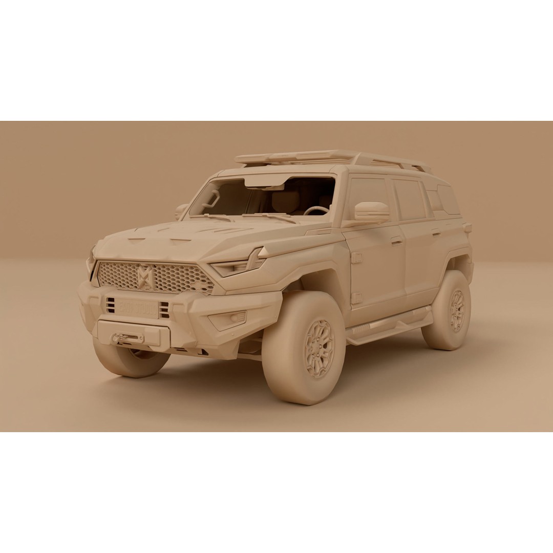 Dongfeng Mengshi M-Hero 2024 3D Model – High Poly Vehicle, FBX, OBJ, Textured - View 13