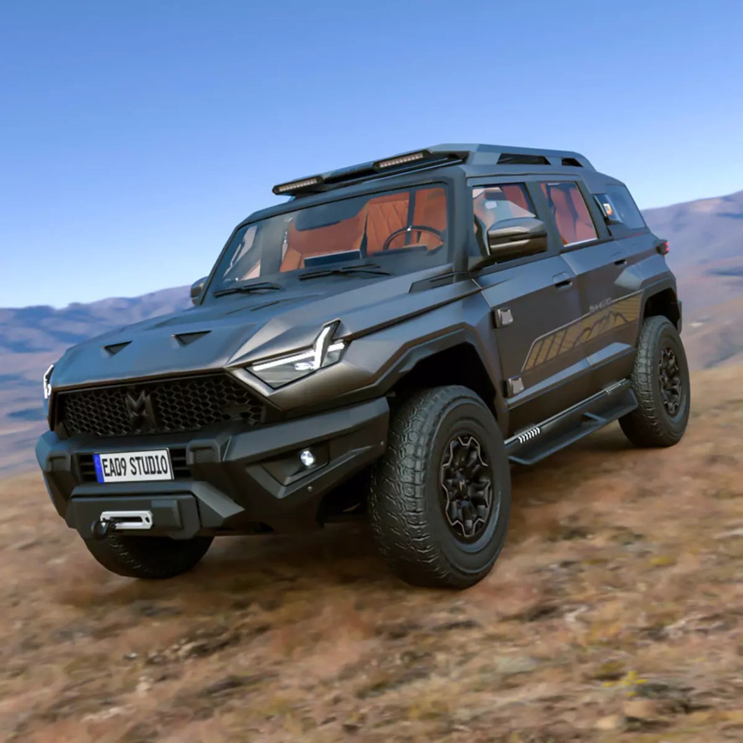 Dongfeng Mengshi M-Hero 2024 3D Model – High Poly Vehicle, FBX, OBJ, Textured - View 2