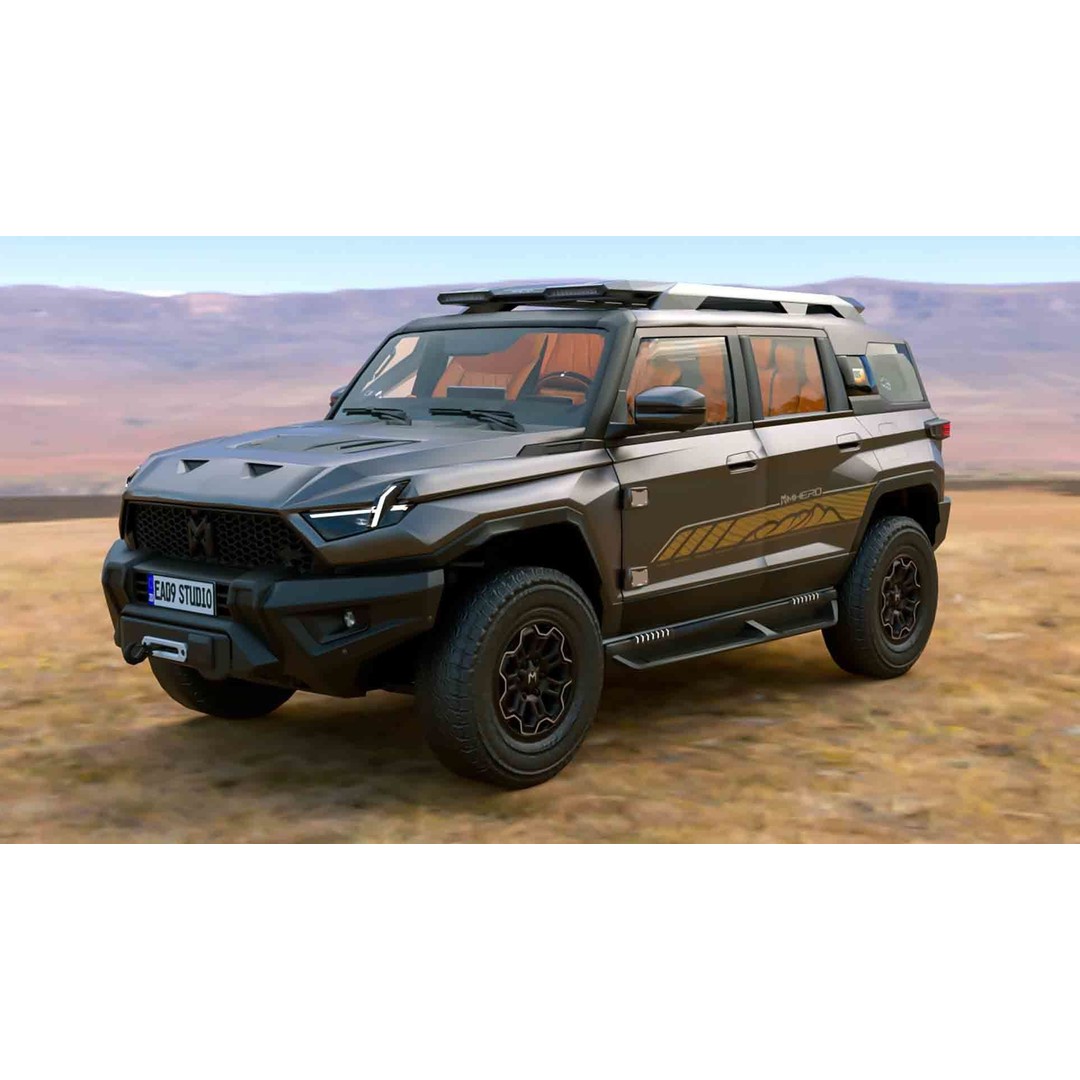 Dongfeng Mengshi M-Hero 2024 3D Model – High Poly Vehicle, FBX, OBJ, Textured - View 3