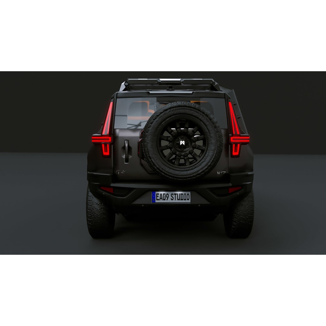 Dongfeng Mengshi M-Hero 2024 3D Model – High Poly Vehicle, FBX, OBJ, Textured - View 9