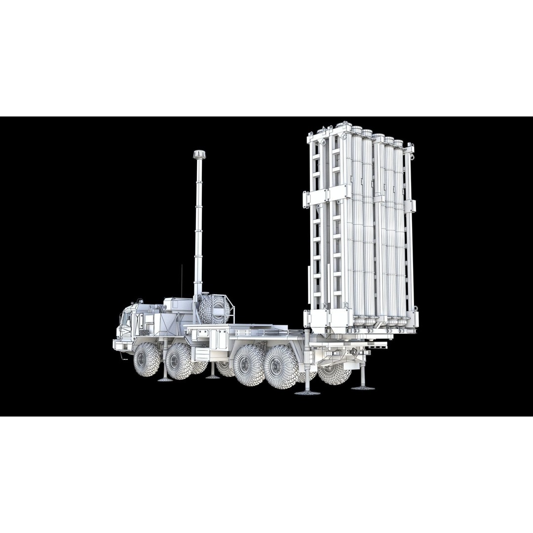 S-350 Vityaz Missile System 3D Model – PBR Military Vehicle, FBX