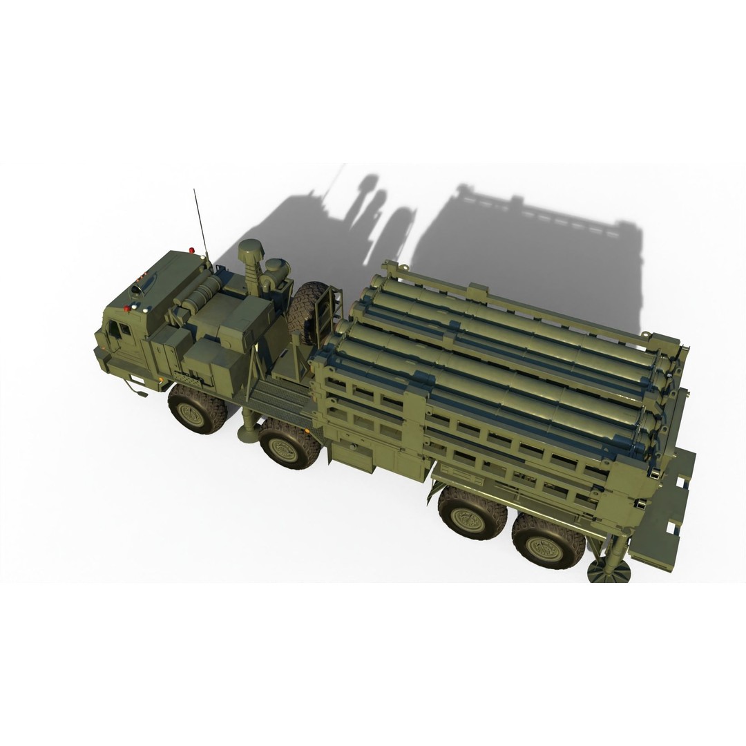 S-350 Vityaz Missile System 3D Model – PBR Military Vehicle, FBX - View 22