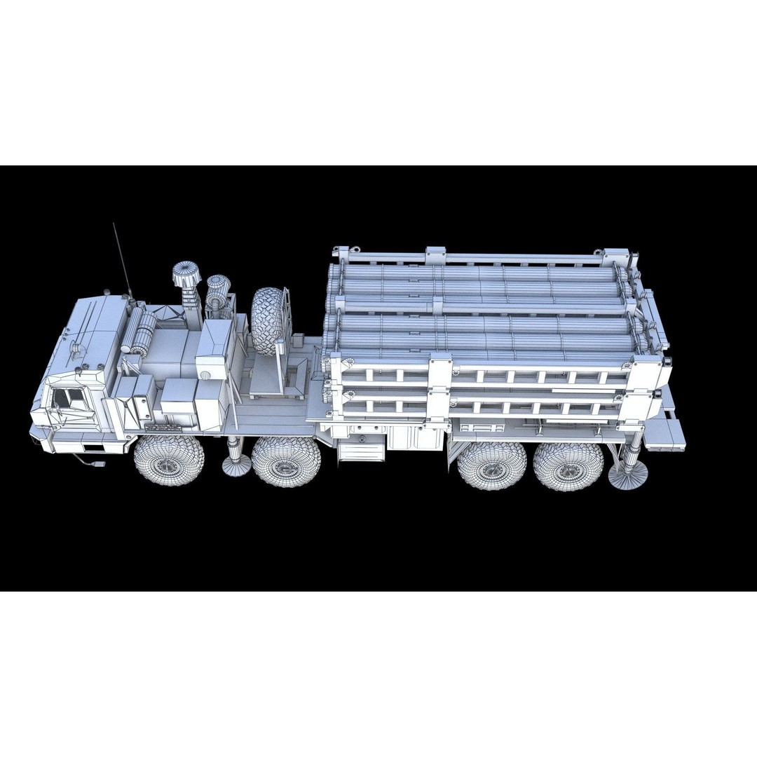 S-350 Vityaz Missile System 3D Model – PBR Military Vehicle, FBX - View 28