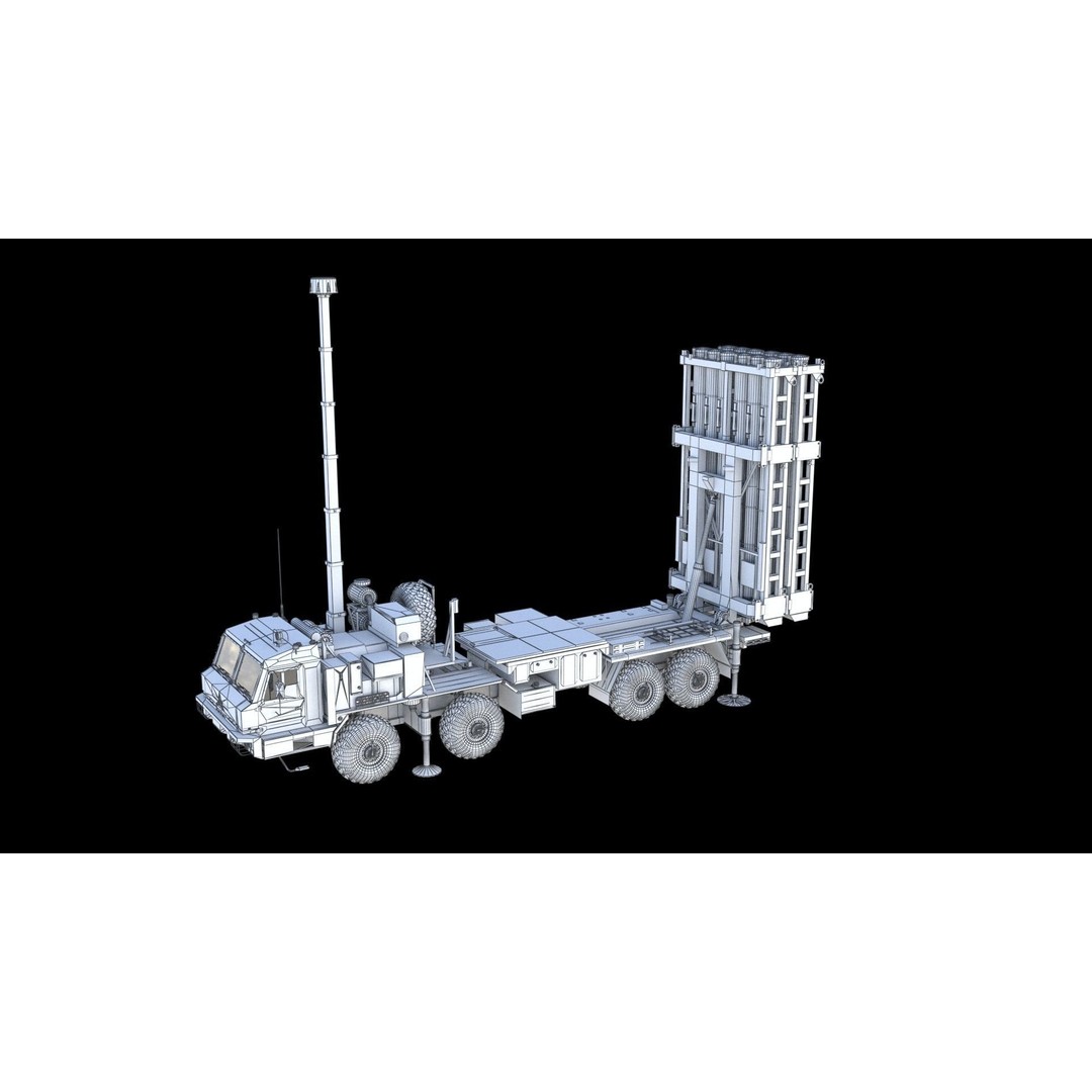 S-350 Vityaz Missile System 3D Model – PBR Military Vehicle, FBX - View 29